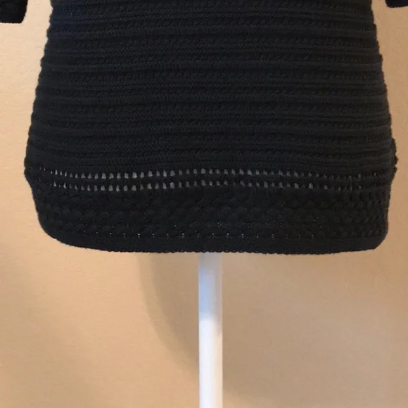 GAP 3/4 Sleeve Black Cotton Sweater - Picture 9 of 13